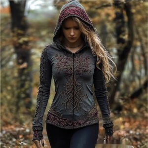Lady's 3D Digital Print Loose Sweatshirt