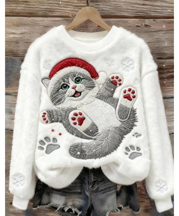 Women's Flannel Hoodie For Christmas, Autumn And Winter - Image 8