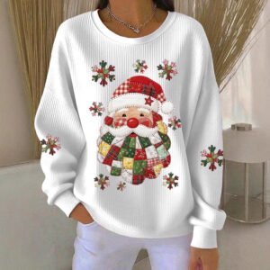 Relaxed-fit Casual Autumnwinter Long-sleeve Crew-neck Sweatshirt