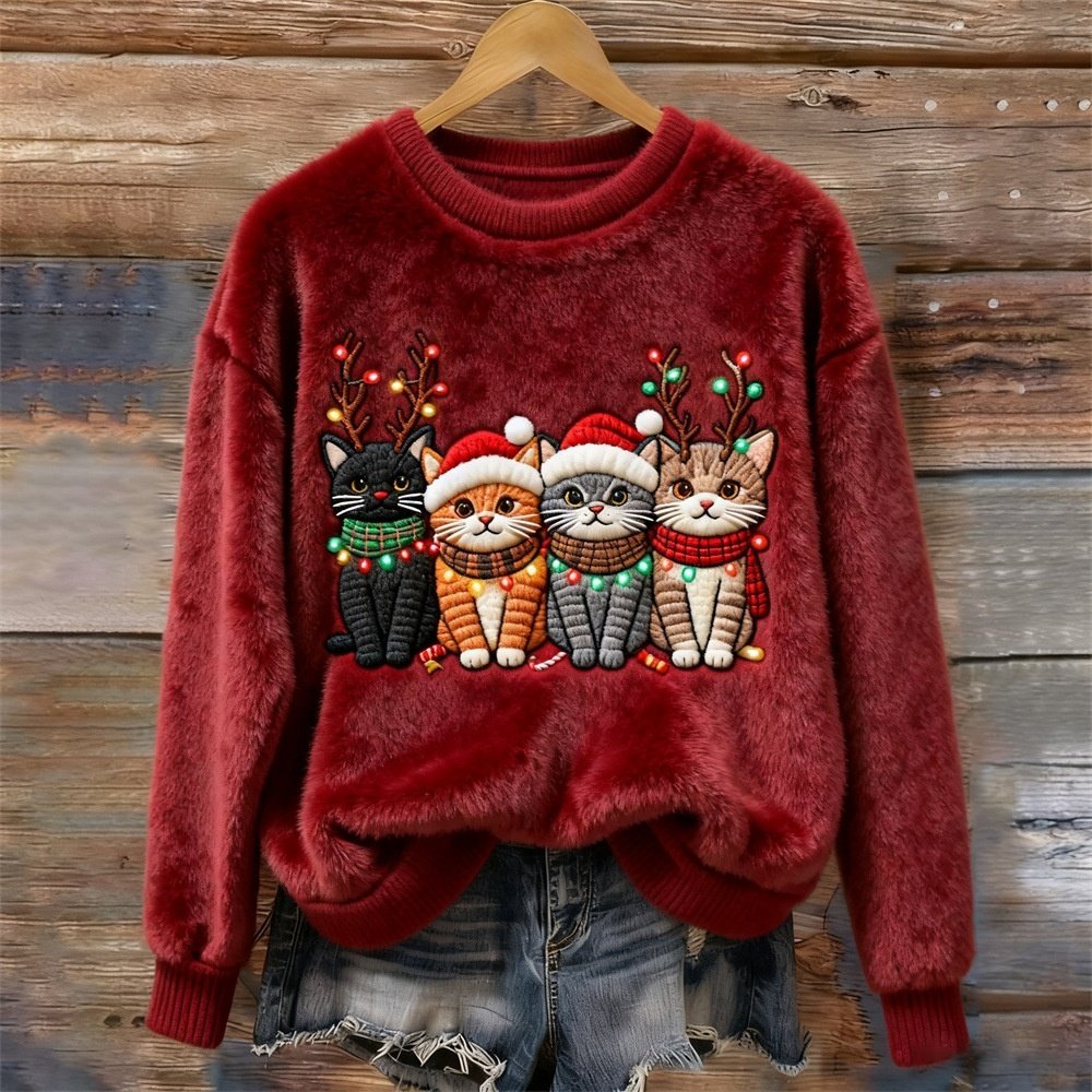 Women's Flannel Hoodie For Christmas, Autumn And Winter - Image 7
