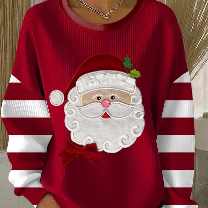 Relaxed-fit Casual Autumnwinter Long-sleeve Crew-neck Sweatshirt - Image 3