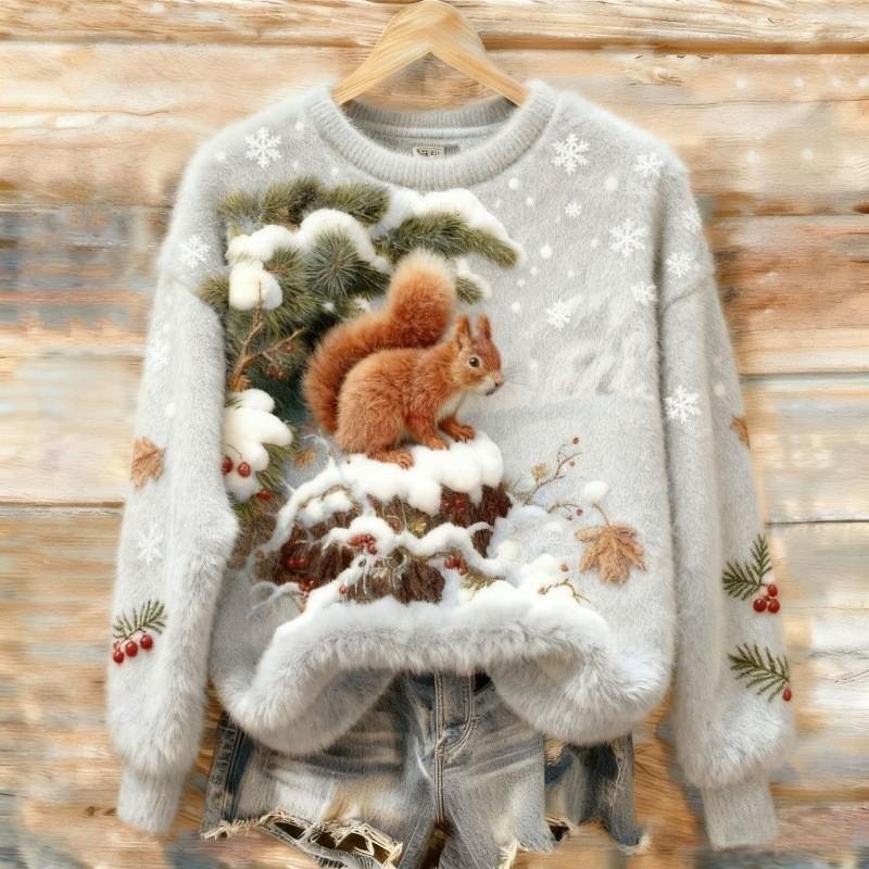 Women's Flannel Hoodie For Christmas, Autumn And Winter - Image 9
