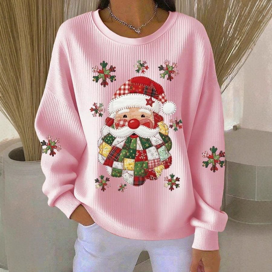 Relaxed-fit Casual Autumnwinter Long-sleeve Crew-neck Sweatshirt - Image 2