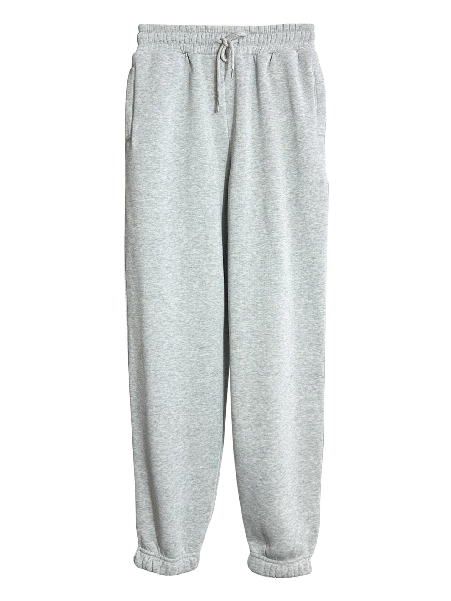Solid Color With Fur Sweatpants Casual Sports Jogging High Waist Loose Tappered Home Casual Pants - Image 10