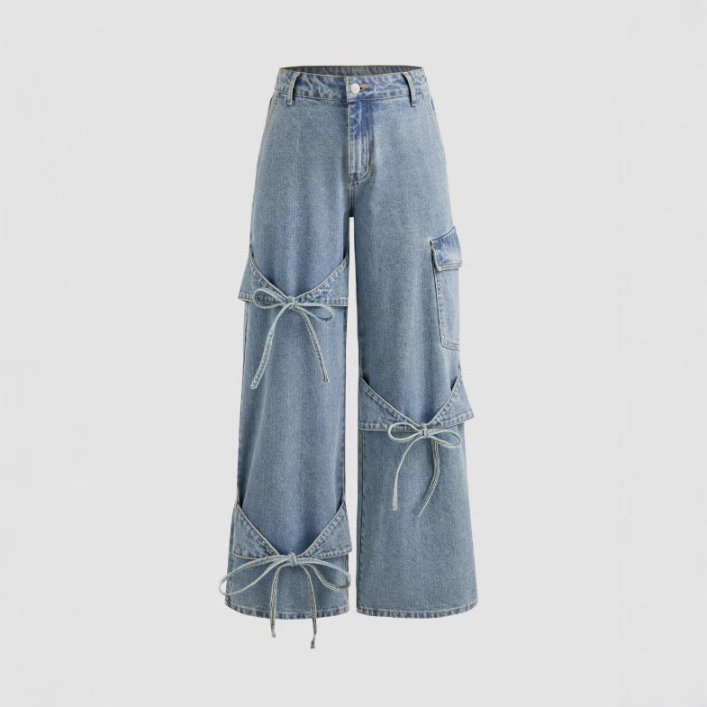 Women's Fashionable Wide Leg Pants Loose Trousers - Image 4