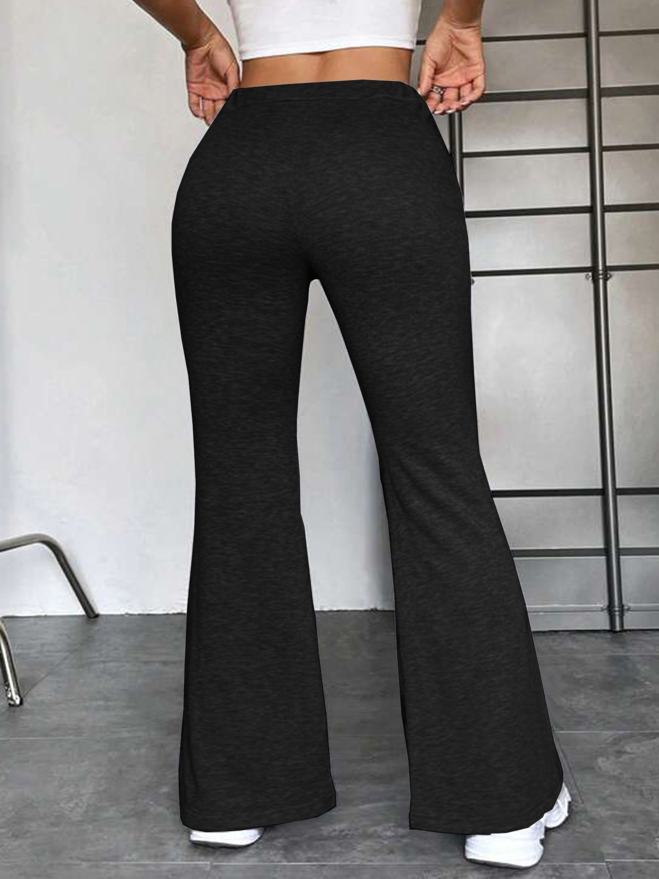 European And American Stitching Yoga Exercise Pants Outdoor Casual Flared Pants - Image 5