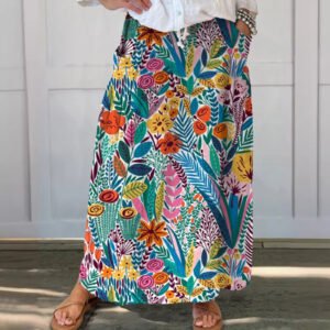 Women's Fashion Vintage Floral Holiday Dress