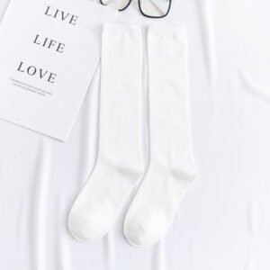 Women's color mid-tube knee socks