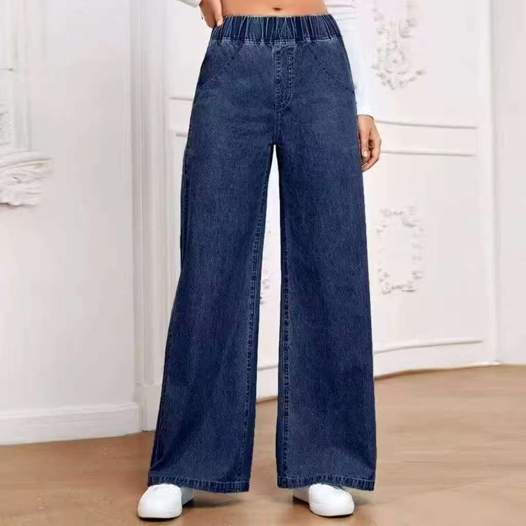 Wide Leg Jeans Straight Fashion Casual Straight Pants Women's Comfortable Street Style Trousers - Image 8