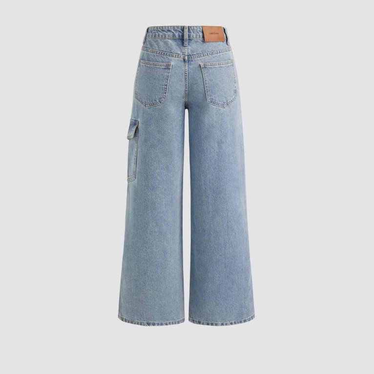 Women's Fashionable Wide Leg Pants Loose Trousers - Image 3
