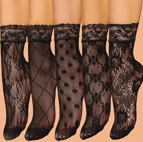 Plus-size Sexy Elastic Mesh Fishnet Stockings - Image 3