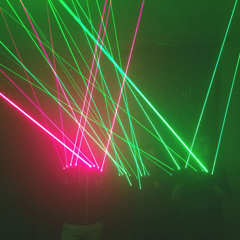 Stage Show Red Green Laser Gloves - Image 2