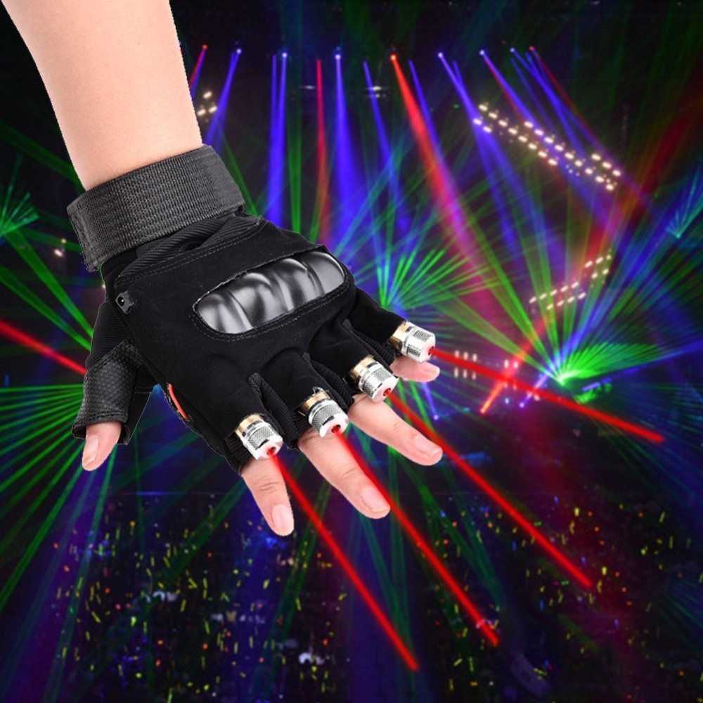 Stage Show Red Green Laser Gloves - Image 9