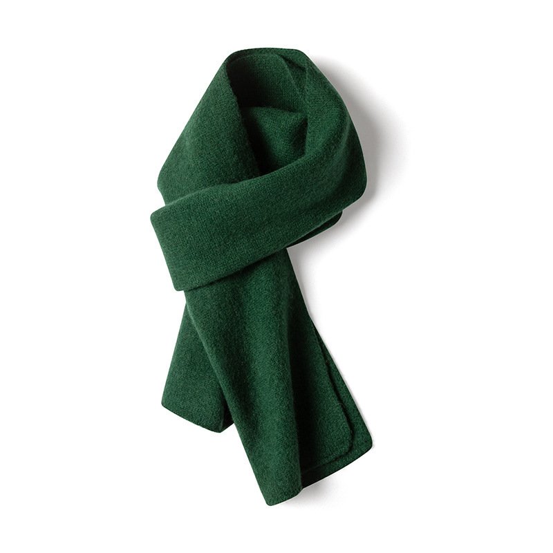 100 Pure Cashmere Scarf Men's And Women's Winter Long Thickened Knitted - Image 6