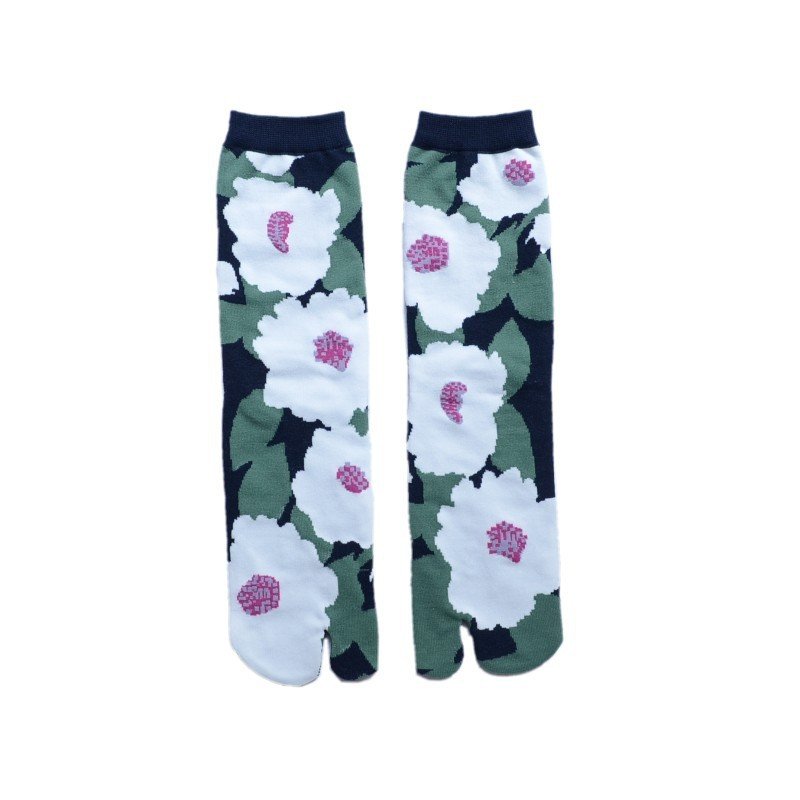 Toe Socks 200-needle Jacquard Combed Cotton For Women - Image 6