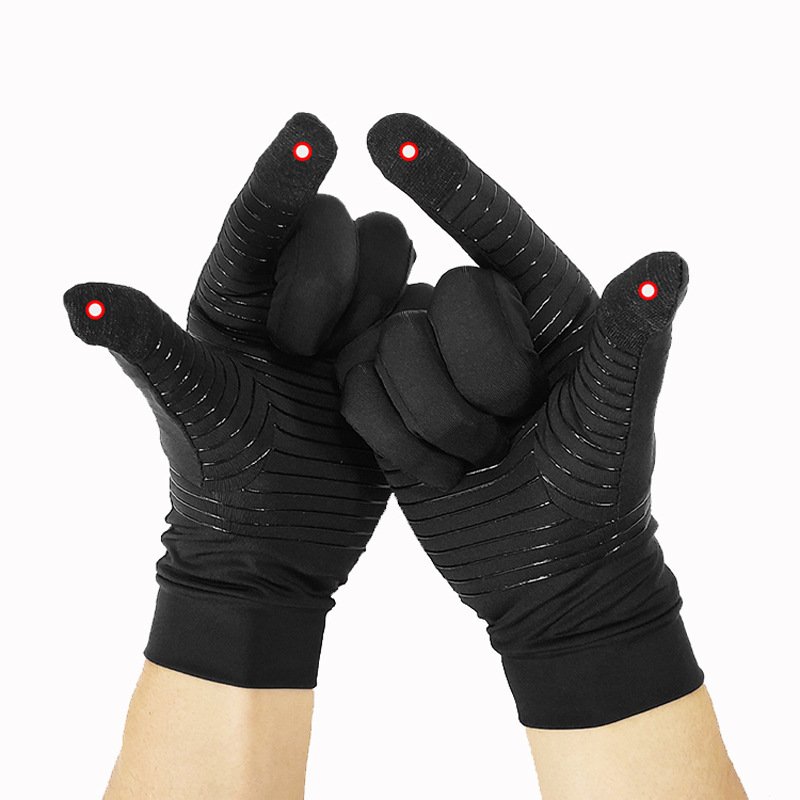Women's Copper Fiber Pressure Riding Gloves - Image 7