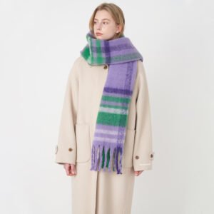 European, American And French Style Classic Retro Artificial Cashmere Plaid Scarf