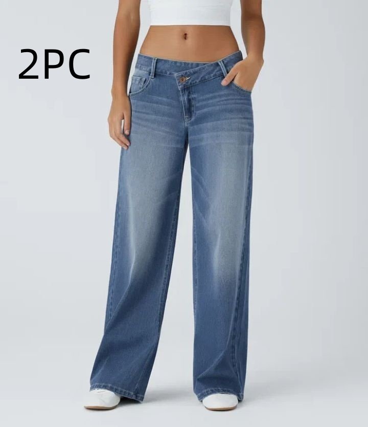 European And American Ladies Special High Waist Straight Jeans - Image 9