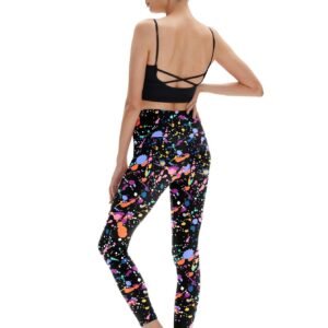 Women's High Waisted, Tummy-controlling, Non-see-through Yoga Pants With Pockets, Suitable For Fitness, Exercise And Running