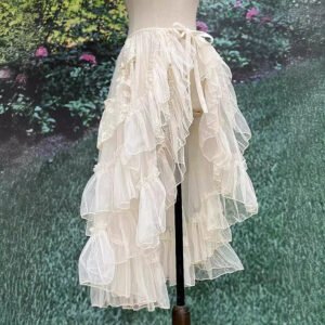 Japanese Style Long Lolita Niche Design Veil Skirt