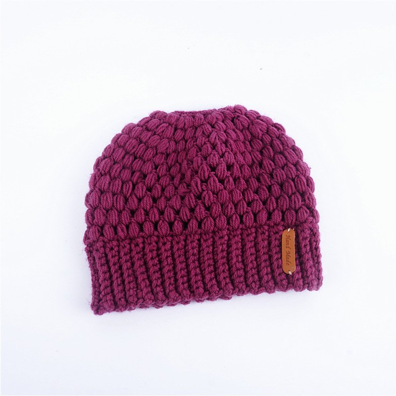 European And American New Knitted Hat Ladies Warm Ear Protection - Image 4