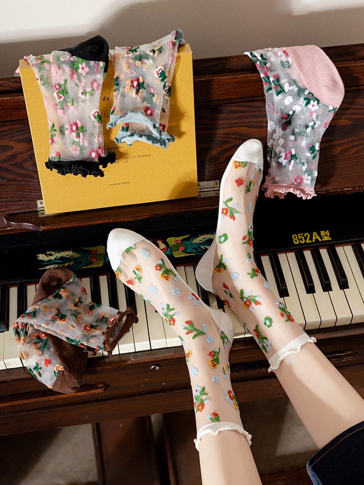 Women's Fashion Personality Crystal Glass Stockings