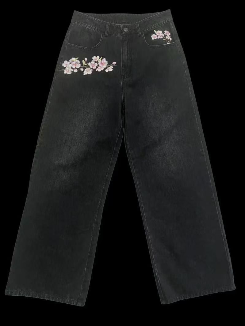 Women's American Retro Washed Casual Loose Pants - Image 6