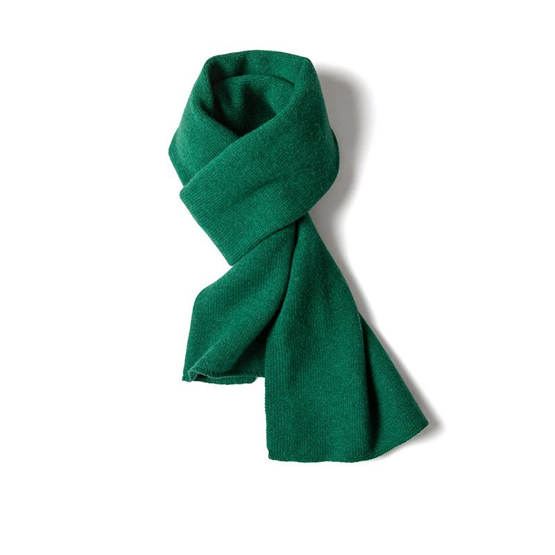 100 Pure Cashmere Scarf Men's And Women's Winter Long Thickened Knitted - Image 4