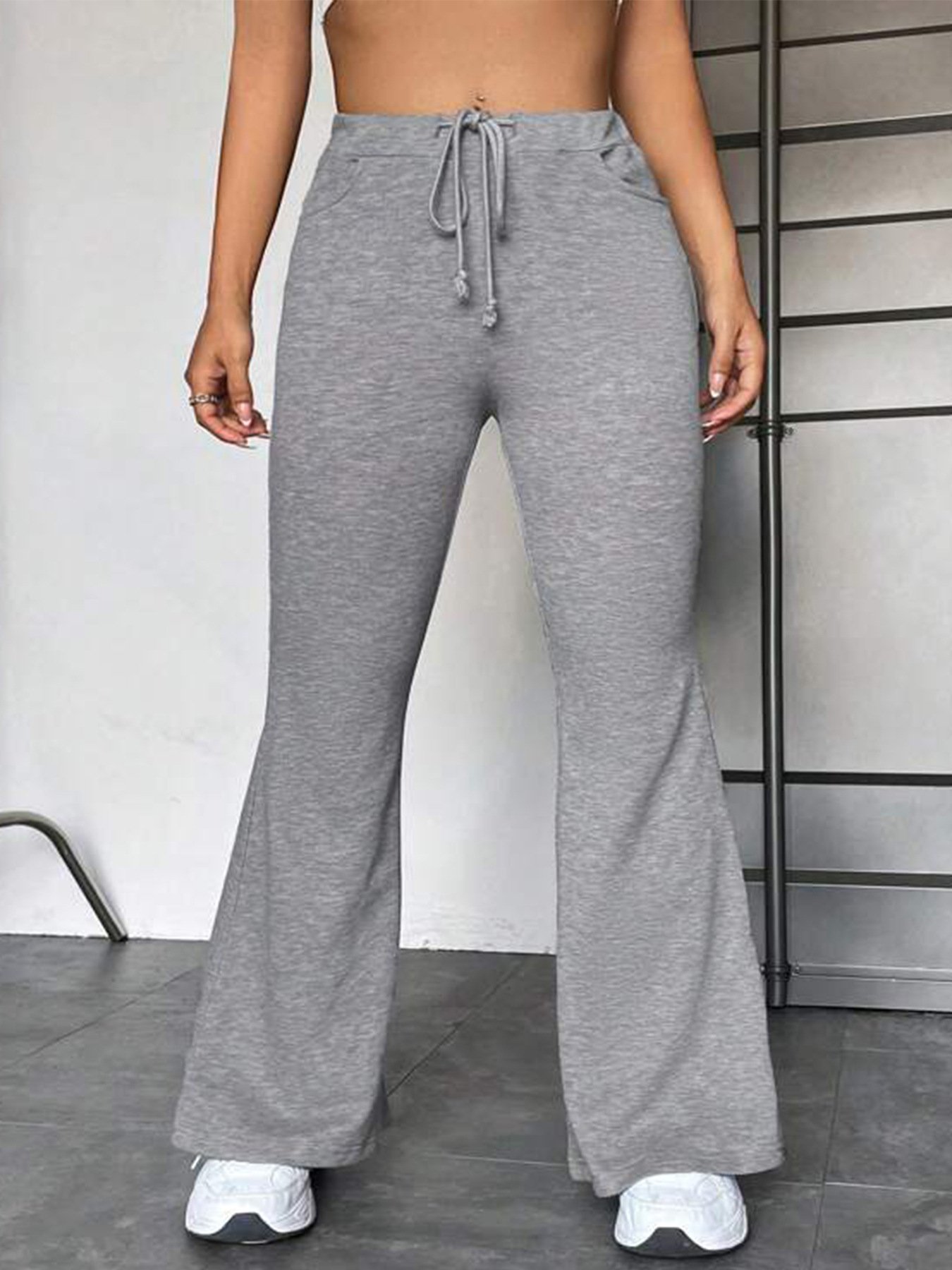 European And American Stitching Yoga Exercise Pants Outdoor Casual Flared Pants - Image 2