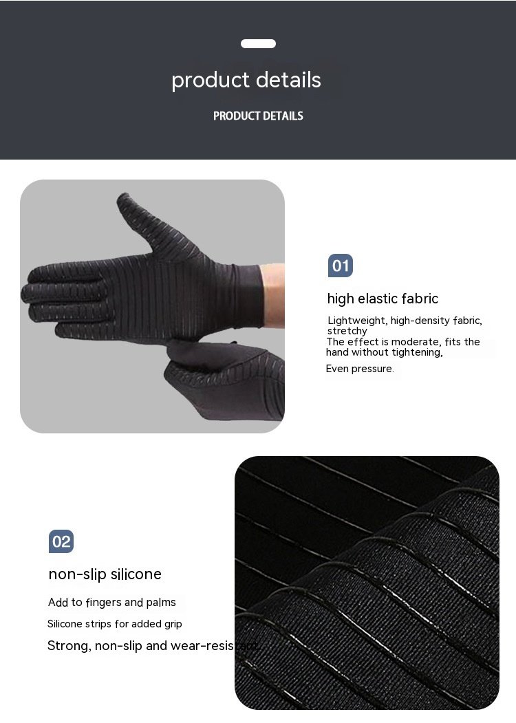 Women's Copper Fiber Pressure Riding Gloves - Image 9