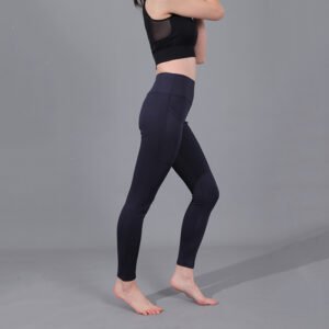 High-waisted Butt-lifting Slim-fit Sports Leggings With Side Pockets