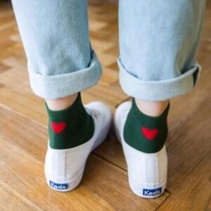 Women's autumn and winter cotton women's socks cotton socks love heart socks women's socks