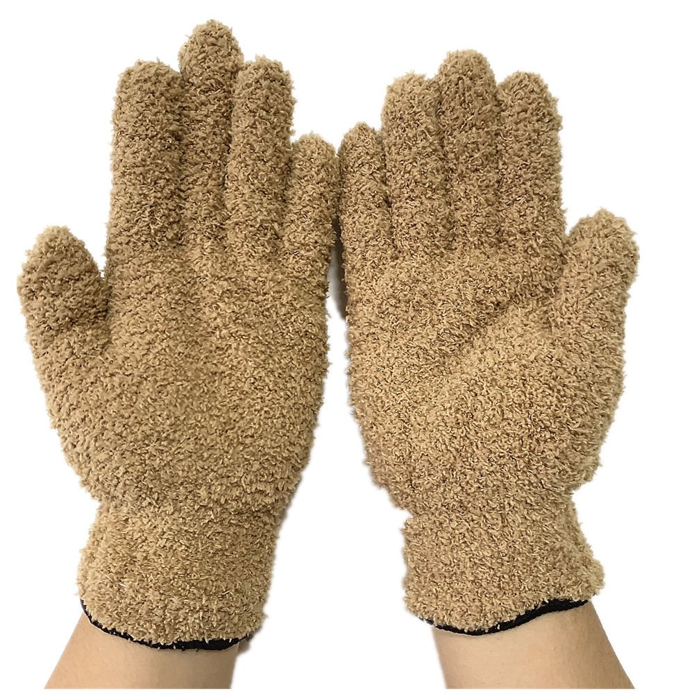 Half Velvet Comfortable Fine Fiber Dust Gloves - Image 3