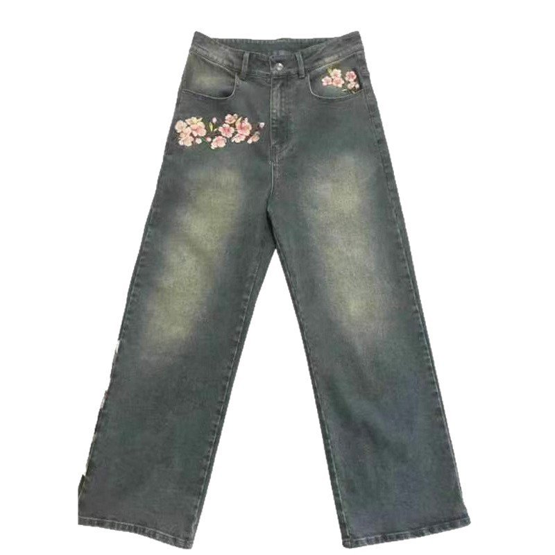 Women's American Retro Washed Casual Loose Pants - Image 5