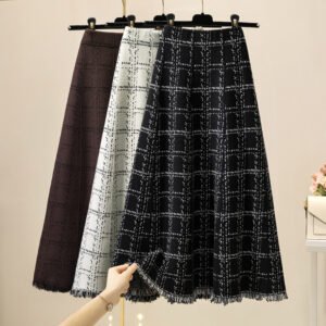 High Waist Swing Dress Over The Knee A- Line