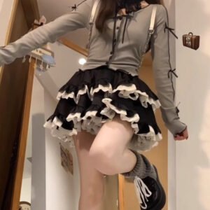 Women's Half-length High-waisted Puff Short Skirt