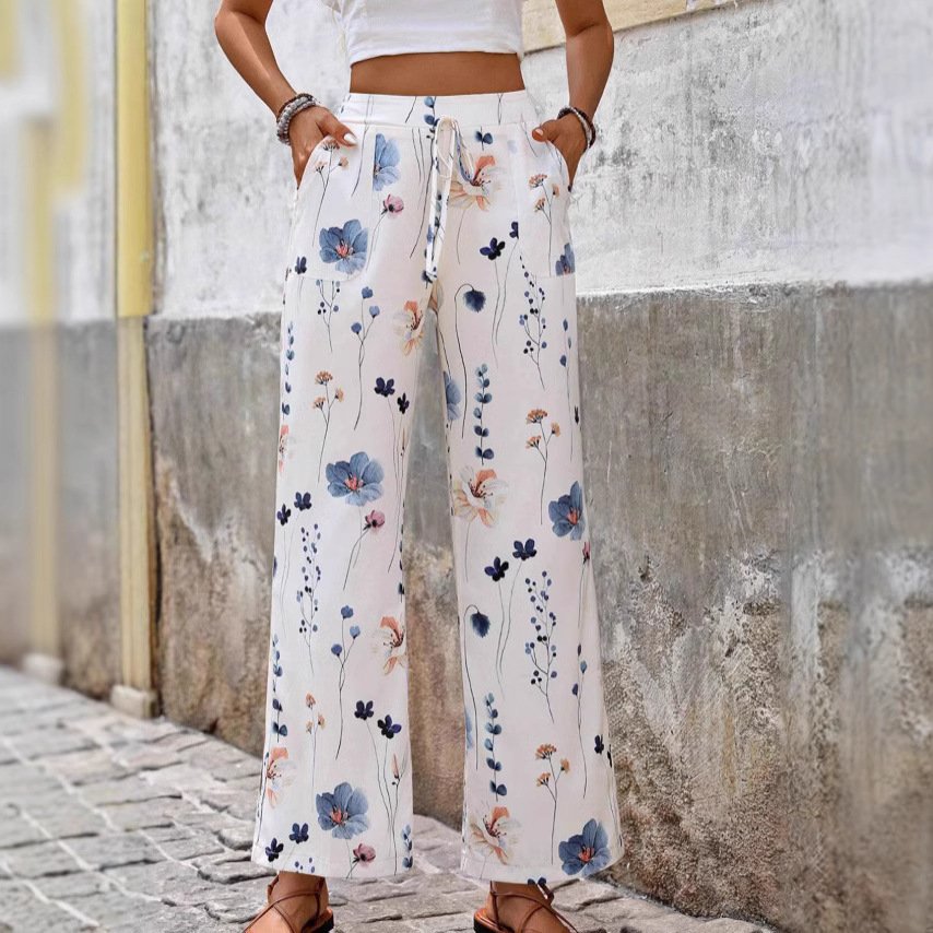 Fashion Casual Printing Loose Trousers For Women - Image 3