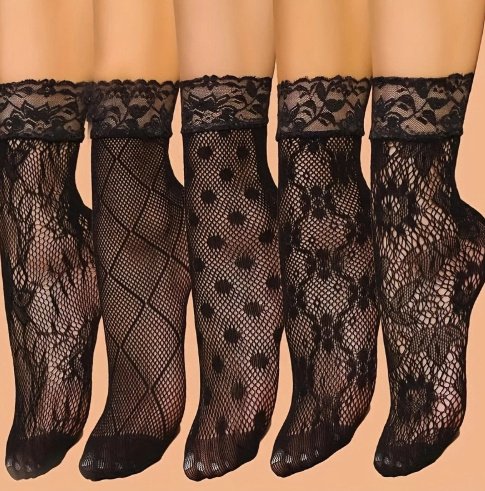 Plus-size Sexy Elastic Mesh Fishnet Stockings - Image 4