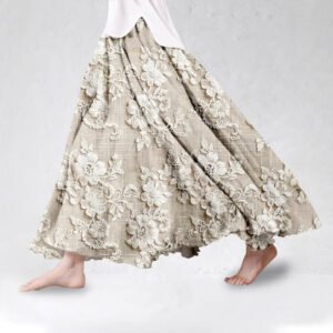 SpringSummer Fashion New Arrival Womens Big-Flared 3D Printed Skirt