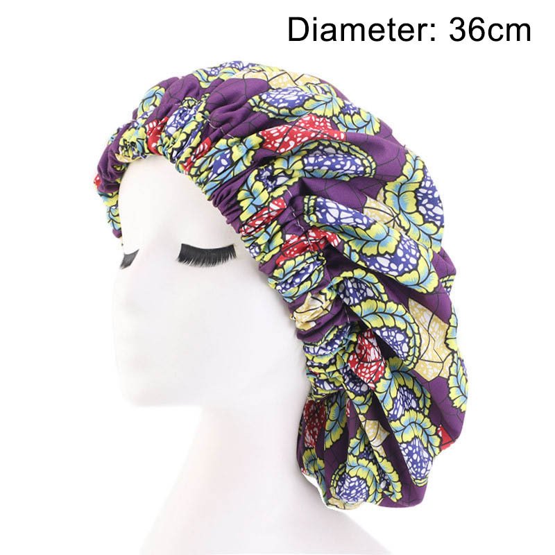 Oversized African Print Double Sleeping Hat - Image 4