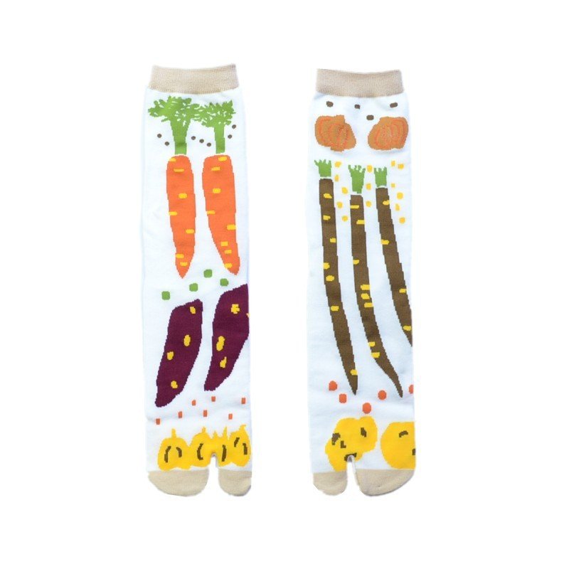 Toe Socks 200-needle Jacquard Combed Cotton For Women - Image 9