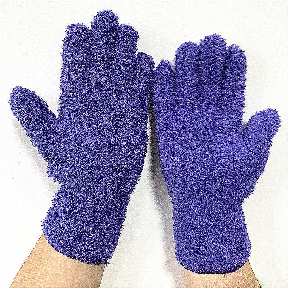 Half Velvet Comfortable Fine Fiber Dust Gloves - Image 7