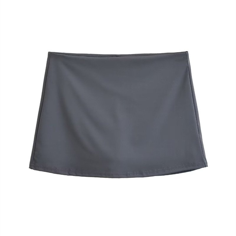 Slim Fit Stretch Retro Sports Low Waist Skirt For Women - Image 5