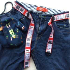 Fashion Men Women Pin Bicyclic Buckle Belts Letters Digital Printed Preppy Style Casual Knitted Strap Waistband Belt Jeans Belts