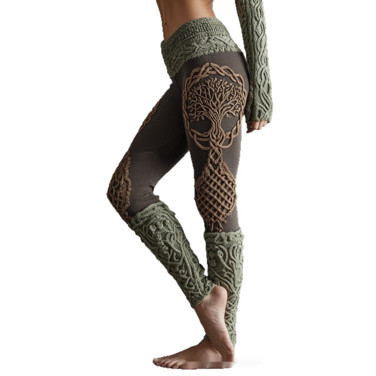European And American Digital Print Women's Leggings - Image 5