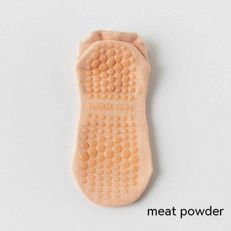 Women's Pure Cotton Non-slip Silicone Indoor Fitness Pilates Socks - Image 5