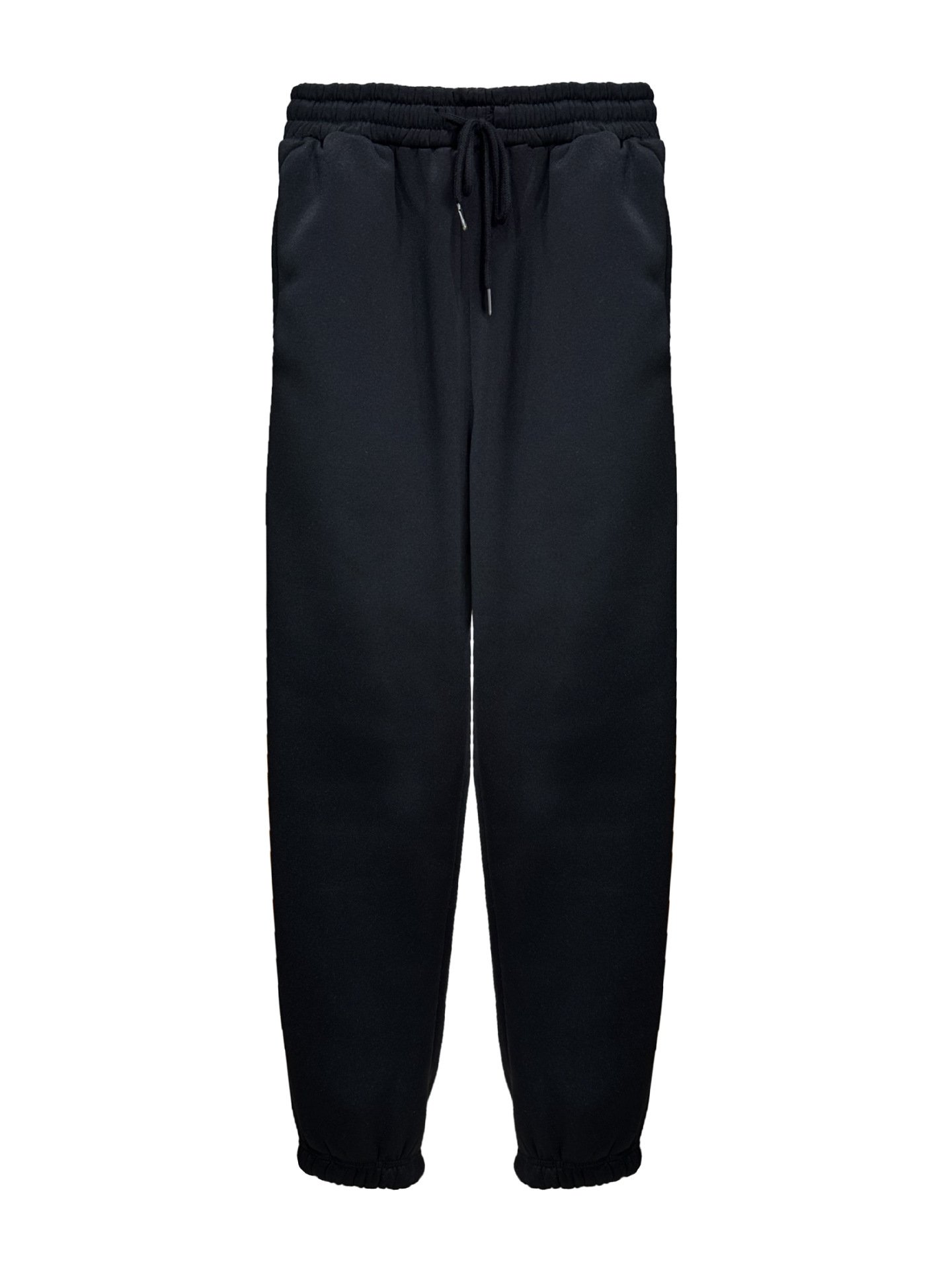 Solid Color With Fur Sweatpants Casual Sports Jogging High Waist Loose Tappered Home Casual Pants - Image 9