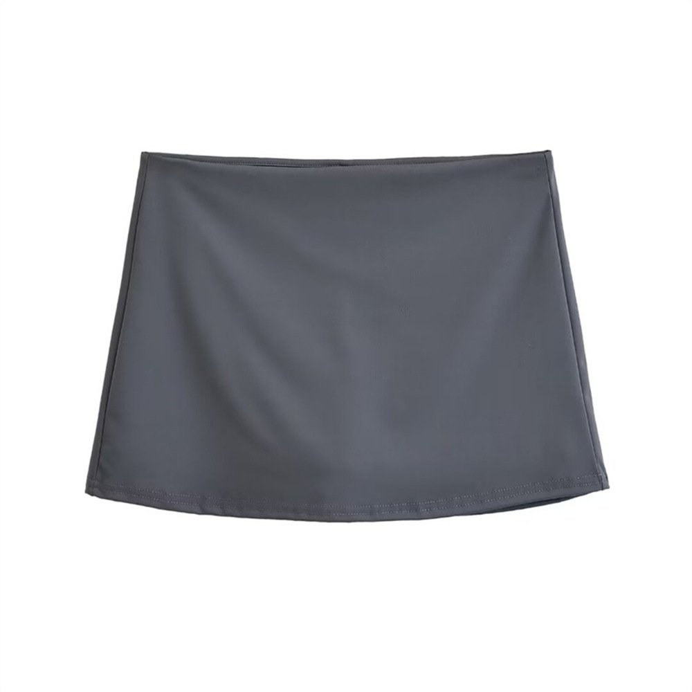 Slim Fit Stretch Retro Sports Low Waist Skirt For Women - Image 6