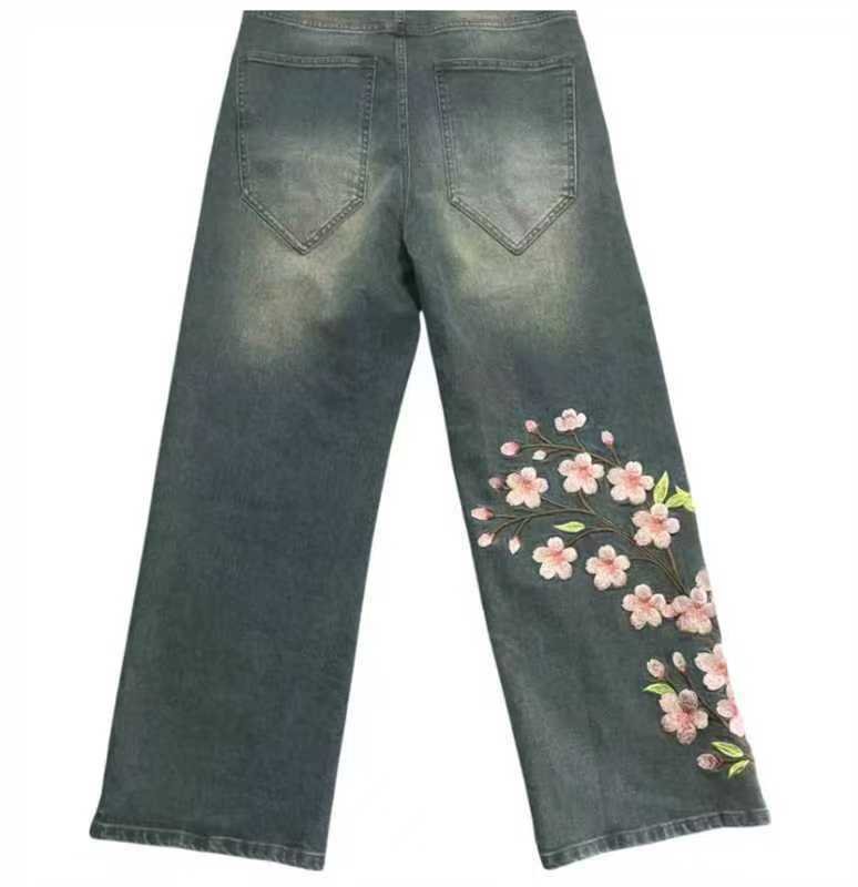 Women's American Retro Washed Casual Loose Pants - Image 7