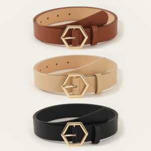 Women's Hexangular Star Casual All-Match Belt